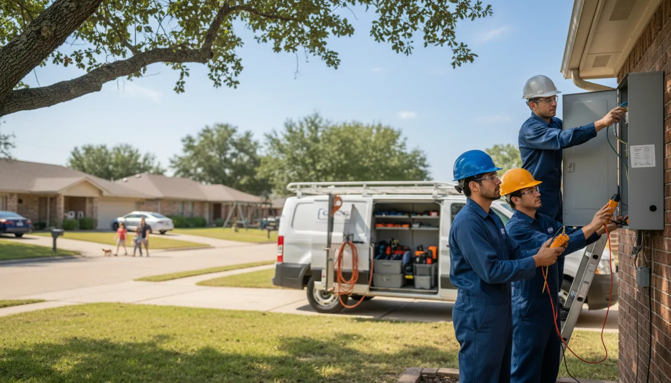 Certified electrician providing emergency electrical services in Seiling, OK